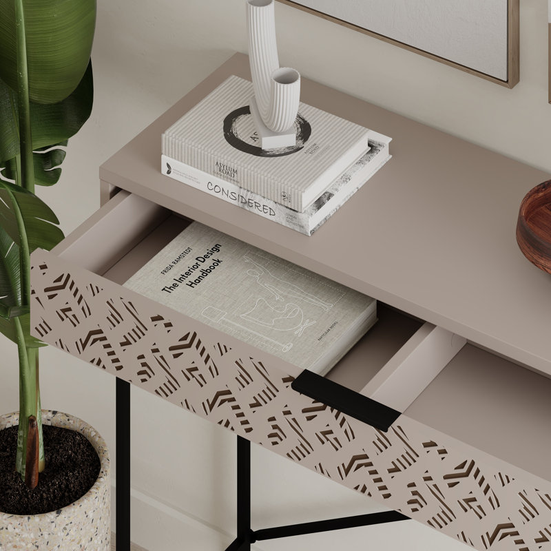 Adaleen 110cm Console Table, Light Mocha