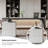 Gray Half-circle Sintered Stone Stainless Steel Desk,2-drawr-1929695339