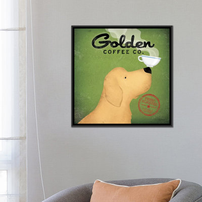 « golden coffee co. », affiche rétro sur toile tendue Ryan Fowler