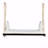 Outdoor Patio Wooden Swing Chair, Hanging Porch Swing Bench With Cushion And Pillows, 10.8Ft Hemp Ropes-27594128-27594132