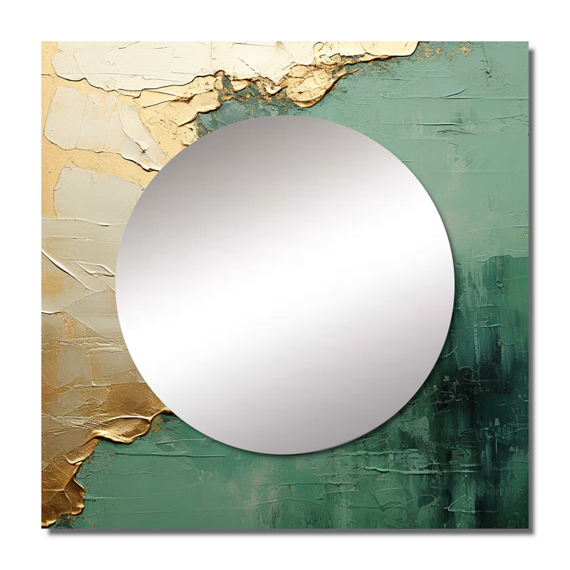 Glorianne - miroir carré abstrait pour décoration murale, 29 po x 29 po