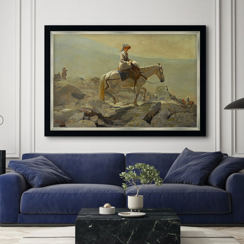 The Bridle Path, White Mountains, 1868 - Winslow Homer - Toile encadrée sur mesure, 28x40 INNER SIZE, Framed Canvas