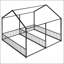 Lits plateforme simples en métal robuste, conception peu encombrante pour les chambres partagées et les chambres d'amis, noir-1523728315