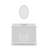 Derby 48" Carrara White Marble Countertop Bath Vanity with Mirror-27869633