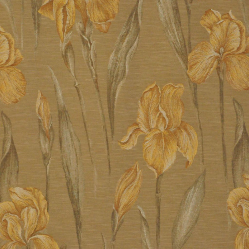 Tissu floral, Écru