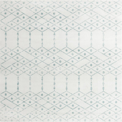Tapis ivoire à motif géométrique ivoire d'Igon