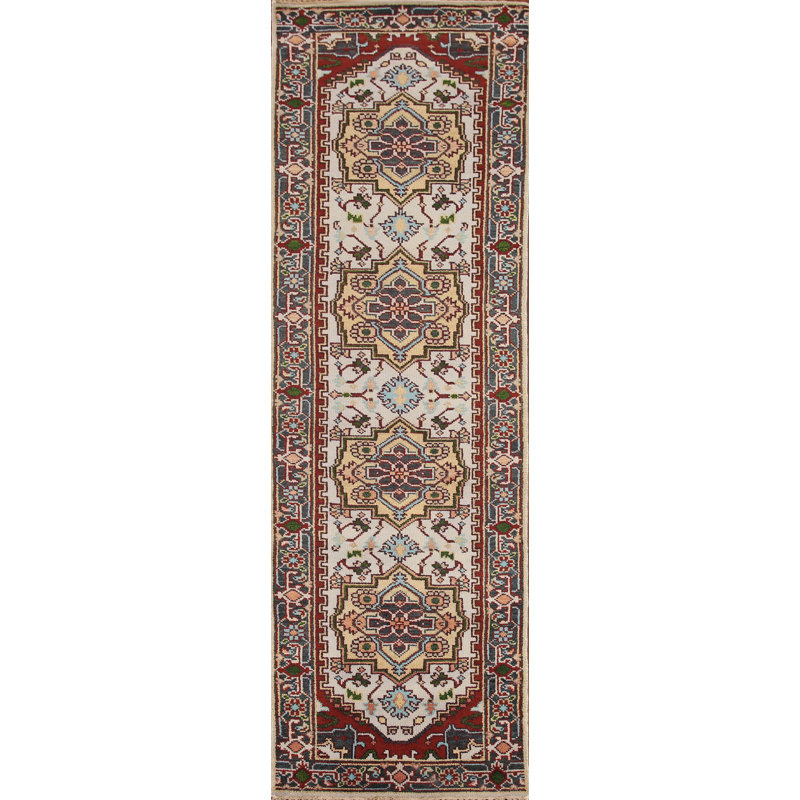 Tapis de couloir oriental géométrique 3 x 10
