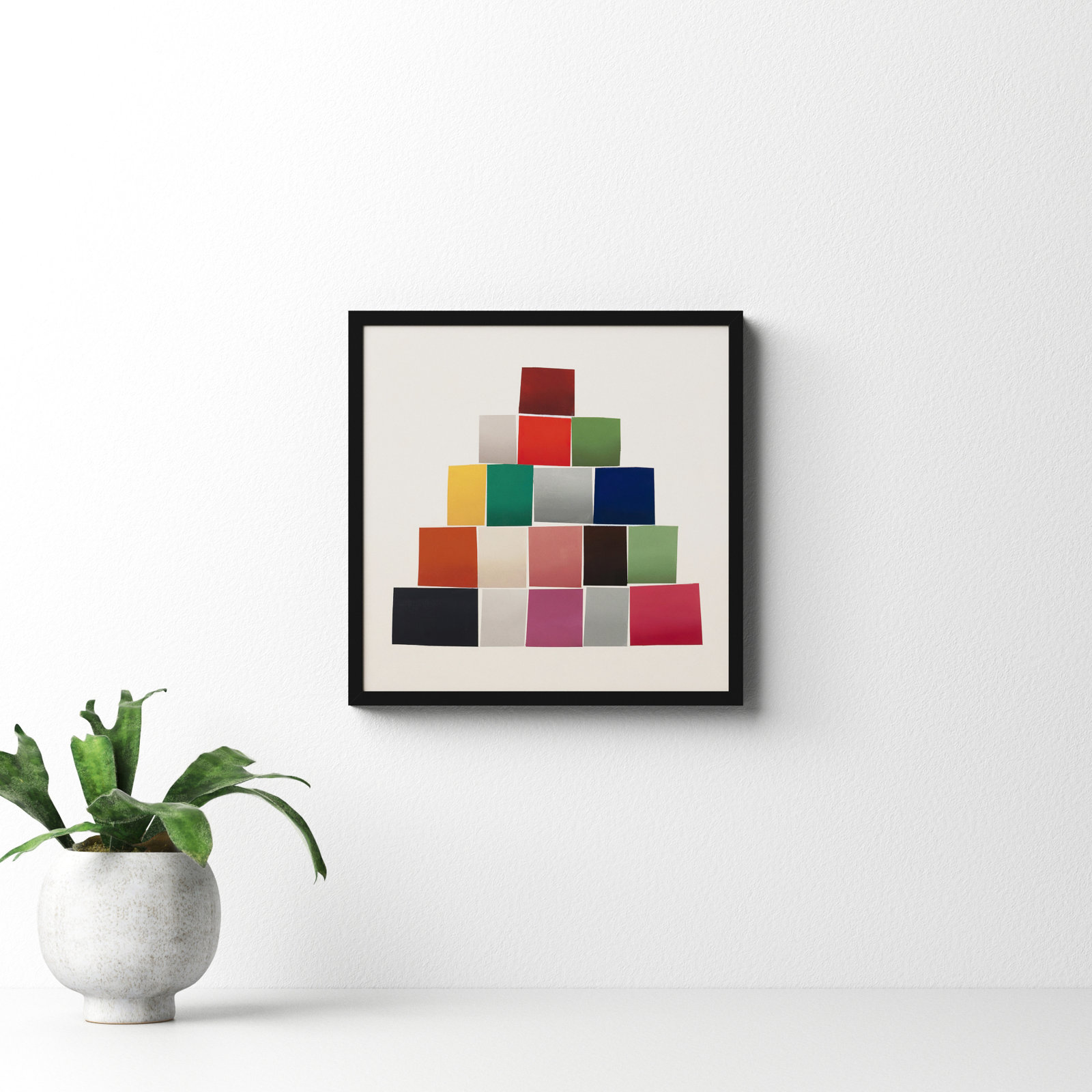 Jewels 2 by Lee Lessem, 16" W x 16" H, Black Framed