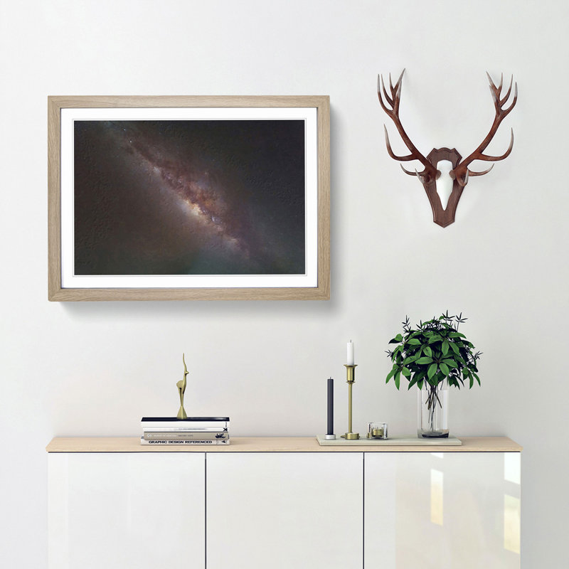 Universe in Abstract Vol.47 in Abstract - Picture Frame Graphic Art Print, 27cm H x 36cm W x 2cm D, Oak Framed