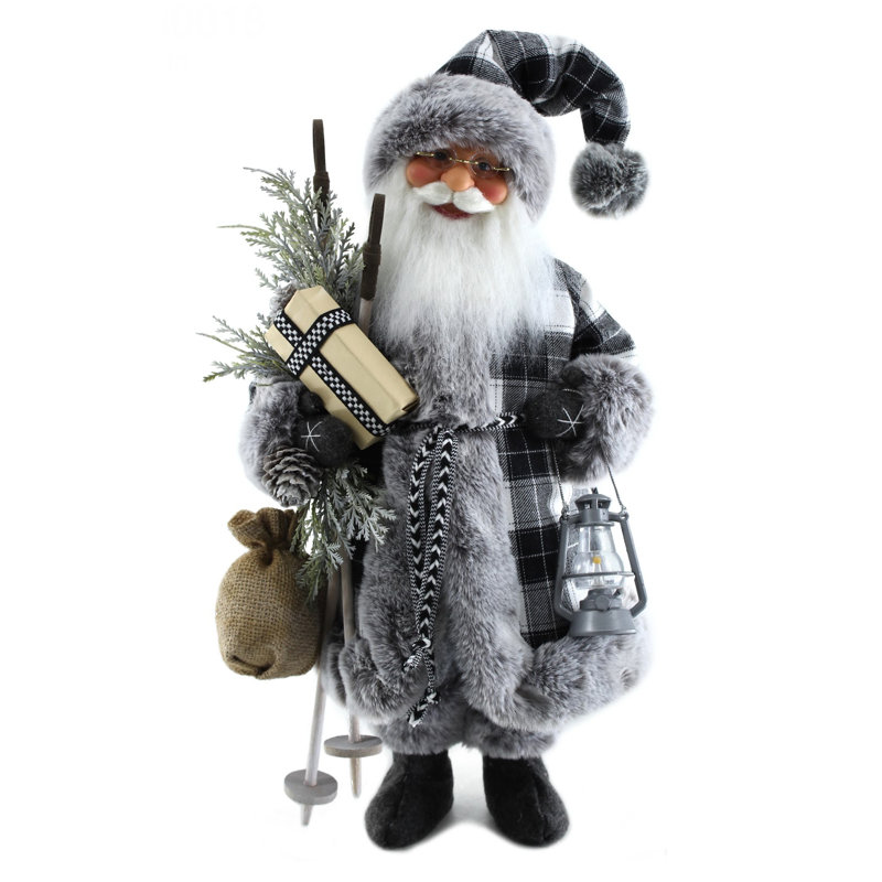 Élégante figurine de père Noël debout