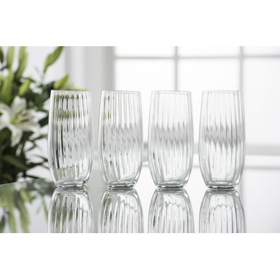 Erne 14oz. Crystal Highball Glass Set