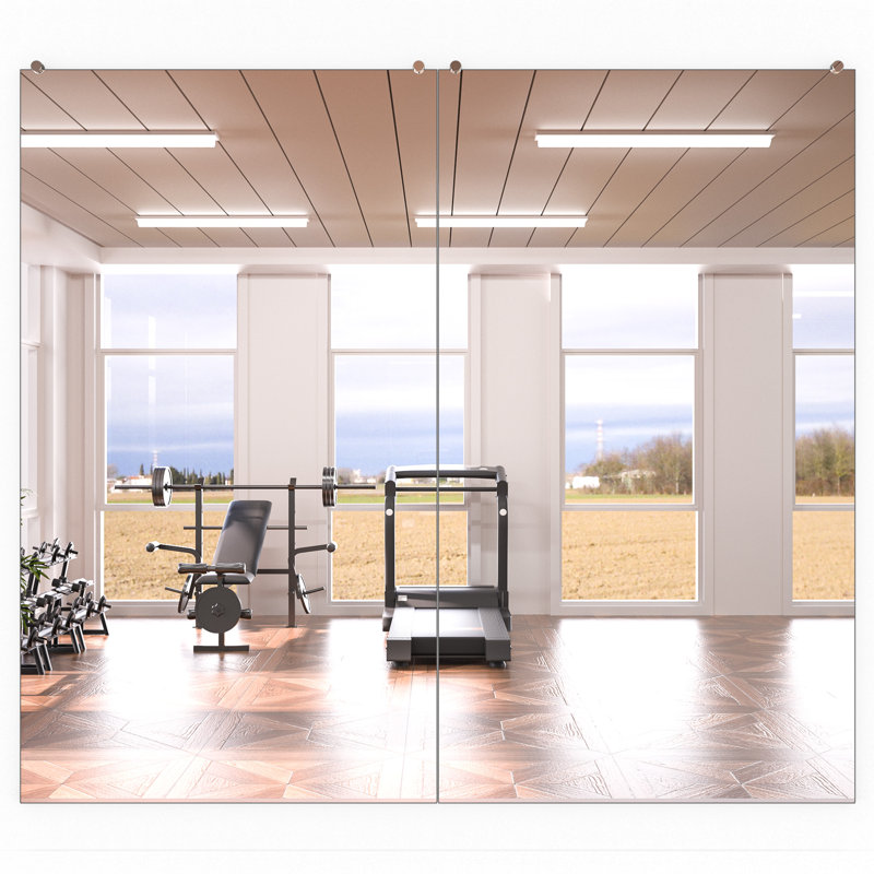 Miroir mural rectangulaire en métal, 84 po x 48 po