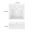 Lavabo de salle de bain vasque carré blanc en porcelaine avec trou de trop-plein
