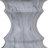 Patio cement outdoor round side table with ink pattern