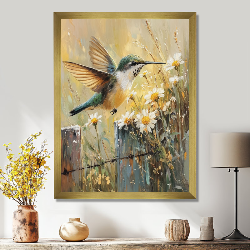 Lloyd, animaux, art mural sur toile, H 40 po x l 30 po, Picture Framed, Doré