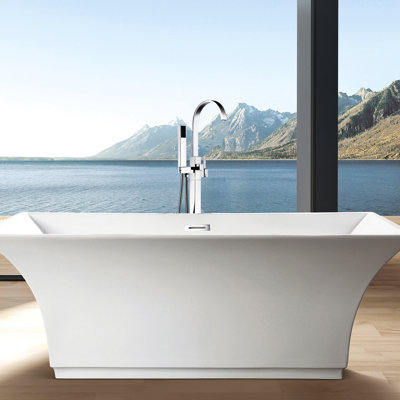Robinet de baignoire autoportant et douche à main Modern Modern