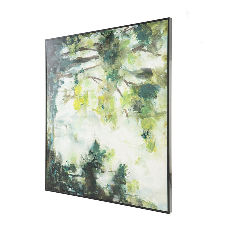 "Forest Watercolor Landscape", peinture sur toile encadrée