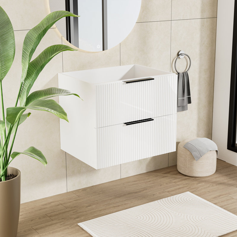Meuble-lavabo blanc 24 po (lavabo non inclus) | Idée de cadeau
