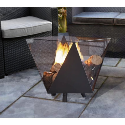Roquemore Square Iron Smokeless Fire Pit