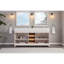 72" Solid Wood Sink Vanity  With 1' Artificial Stone Top-587106564