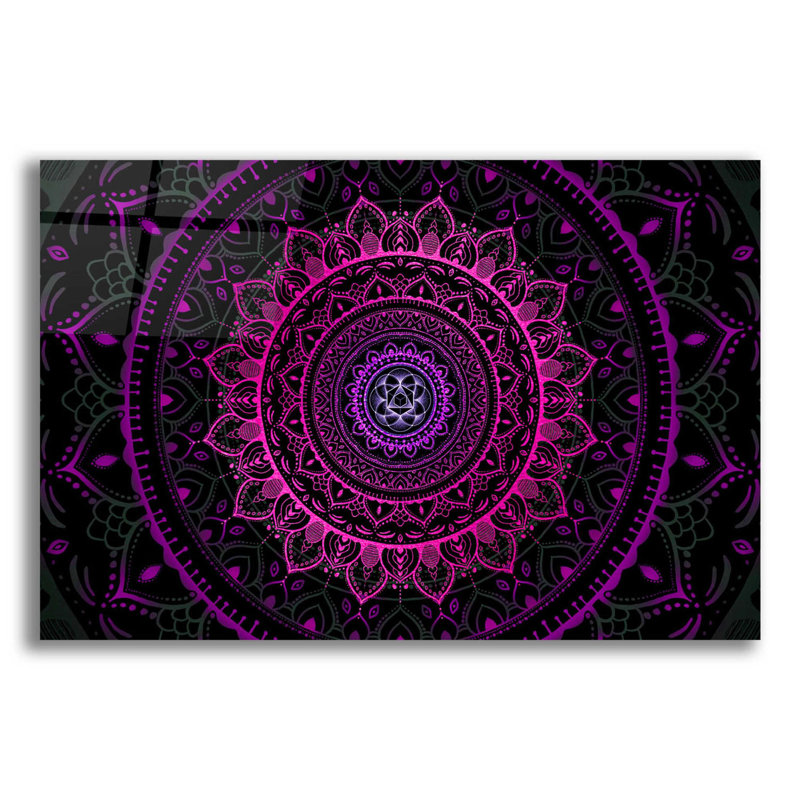 Zen Mandala 3 Luxe Metal Wall Art in 24" x 16"