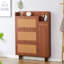 Armoire à chaussures moderne minimaliste en panneau de fibres à densité moyenne pour le rangement de hall d'entrée nordique et industriel | Idée de cadeau