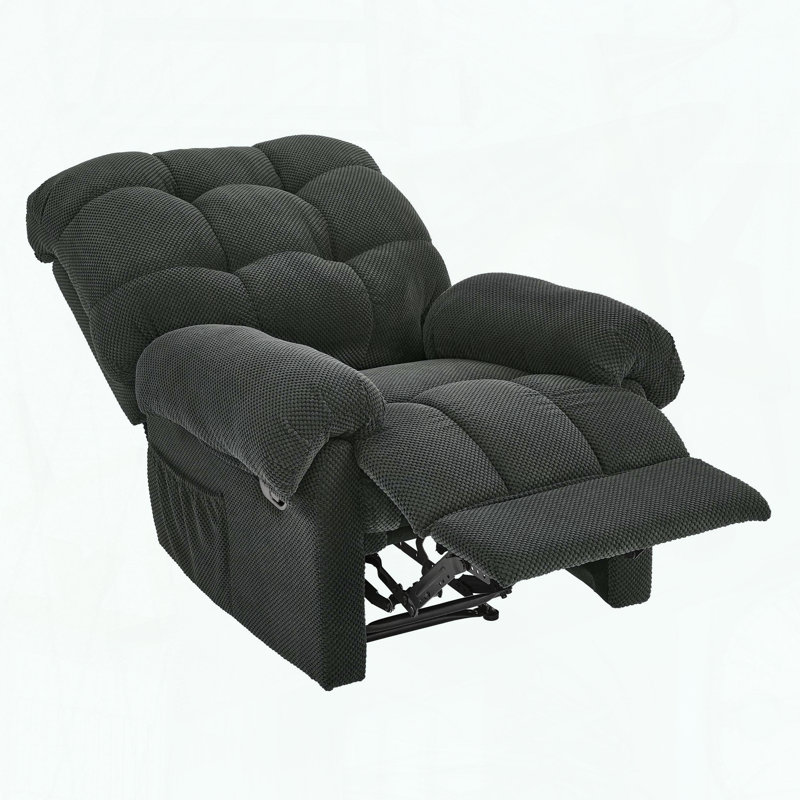 Fauteuil inclinable manuel surchargé - gris foncé, Gris foncé