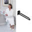 HEALTHCRAFT P.T. Rail à charnière de 32 po de longueur, côté droit, en noir mat-129779165