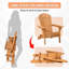 Chaise de jardin pliante Willacoochee Adirondack, chaise d'extérieur en bois pour foyer, cour, jardin et sièges de patio-693569283