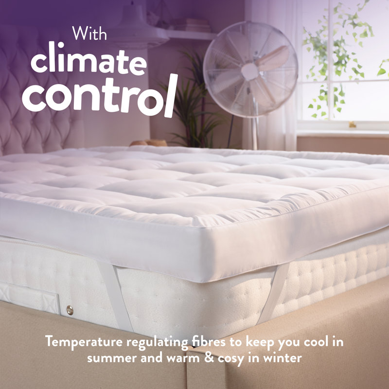Sleep Soundly Climate Control Extra Deep 10cm Mattress Topper, Kingsize (5')