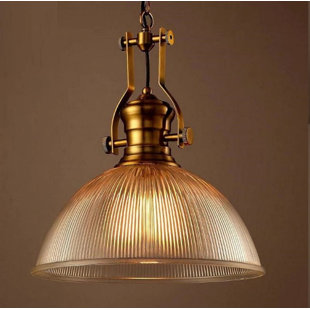 1 - Light Single Glass Dome Pendant