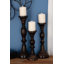 Ensemble de chandeliers de table en bois 3 pièces