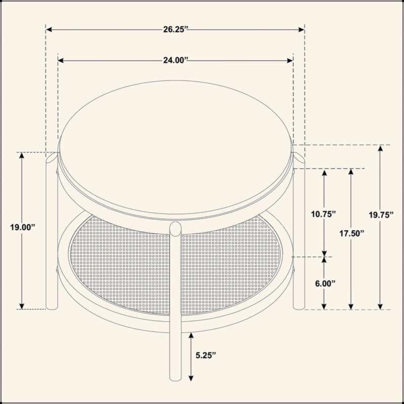 Round End Table