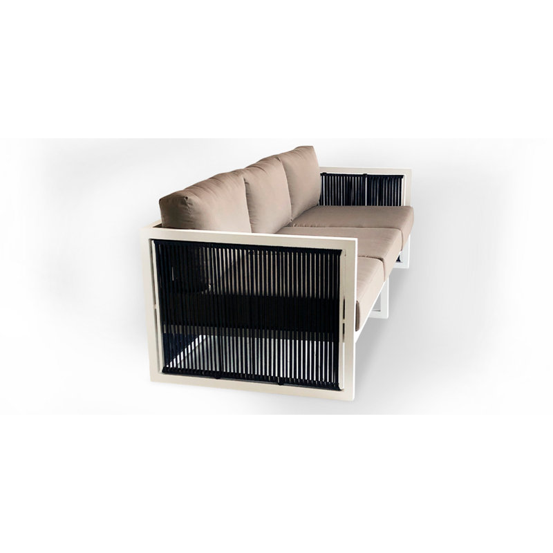 Imola 83 de large, Sable, Blanc / noir