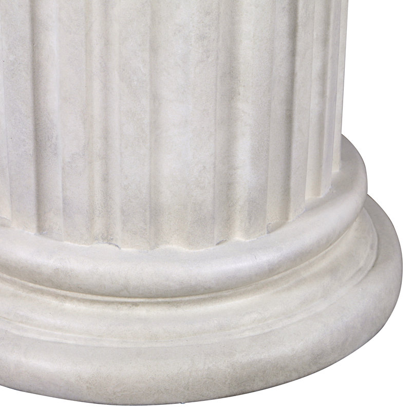 Piédestal à colonne romaine dorique, H 30 po x l 16 po x P 16 po
