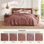 Couverture courte matelassée pour lit simple / simple TG - courtepointe respirante en tissage de panier pour chambre de dortoir et maison - literie estivale pour lit et canapé climatisée - cadeau rose-doux gris pour les femmes et les étudiants, toutes saisons-128731583-128731597