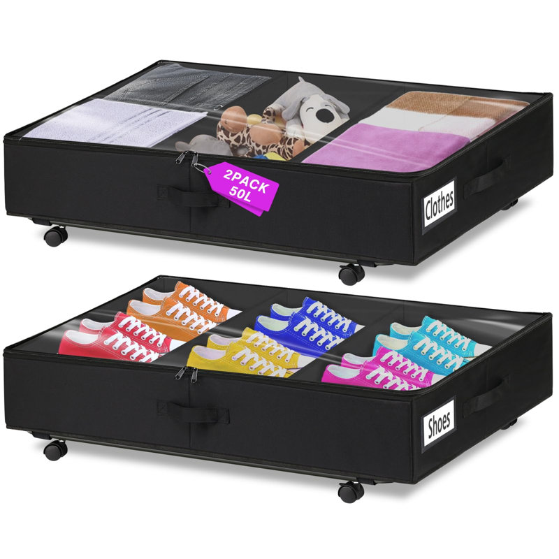 Ebern Designs Fabric Underbed Storage