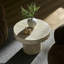 Table basse ronde en fibre de verre