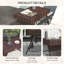 Table d'appoint pliante en rotin Outsunny, table de bout d'extérieur, table basse en rotin PE tissé à la main pour balcon, cour, jardin, pelouse, cour