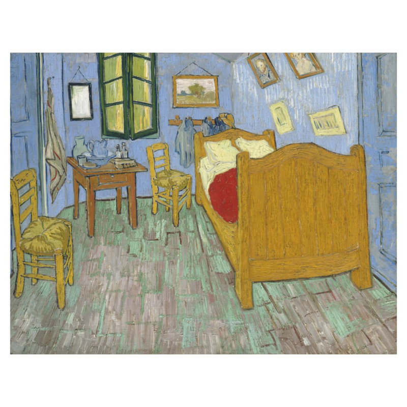 La chambre à coucher par Vincent van Gogh - Estampe numérique, H 32 po x l 40 po