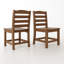 Chaises d'extérieur sans accoudoirs - PEHD ensemble de 2 matériaux-1427947152