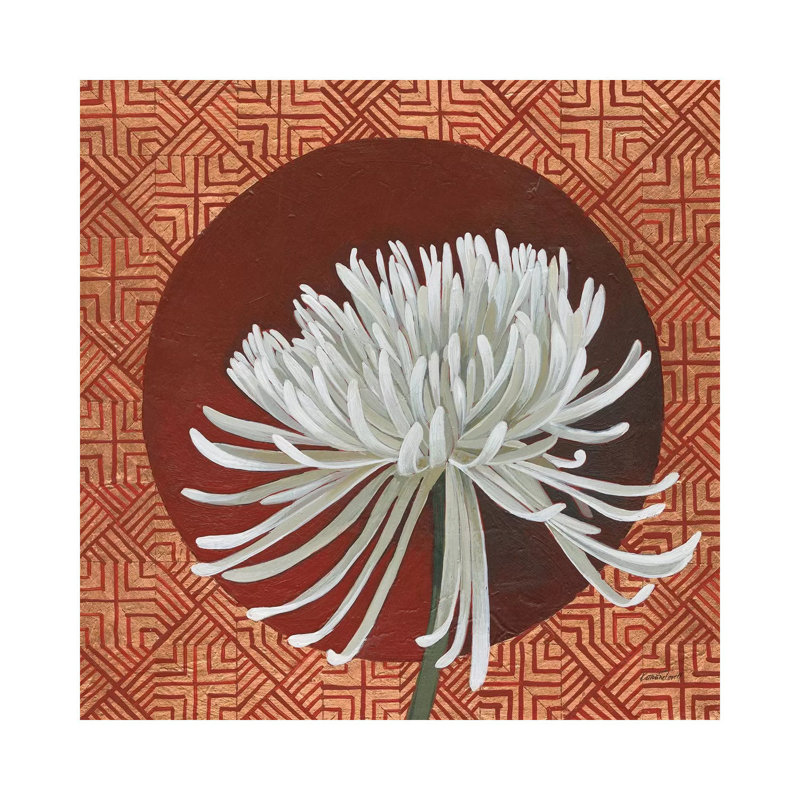 Morning Chrysanthemum III by Kathrine Lovell - 1 Piece Wrapped Canvas Painting, 66.04cm H x 66.04cm W x 1.91cm D
