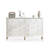 White Solid + Manufactured Wood Accent Cabinet