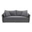 Lit gigogne escamotable en tissu avec rangement-6894015