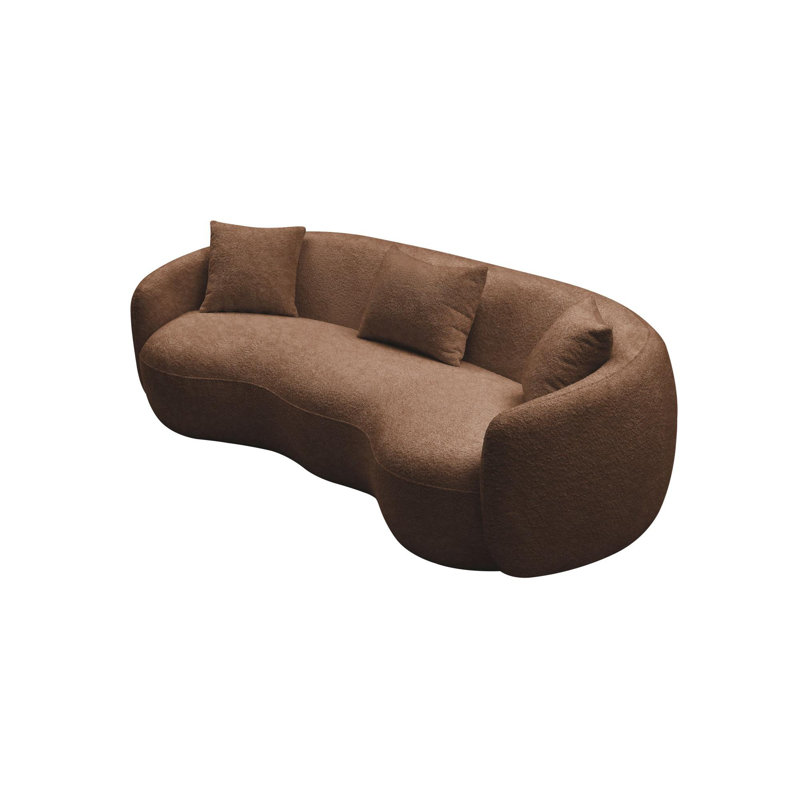 Canapé Mid-Century, Brun