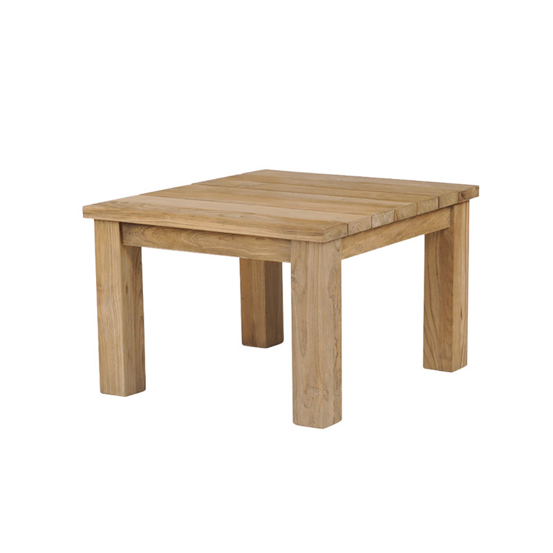 Tuscany Outdoor Square Teak Side Table, Rustic