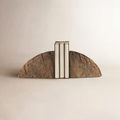 Chance Reclaimed Wood Office Bookends