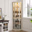 Armoire d'angle en verre antique-972982314