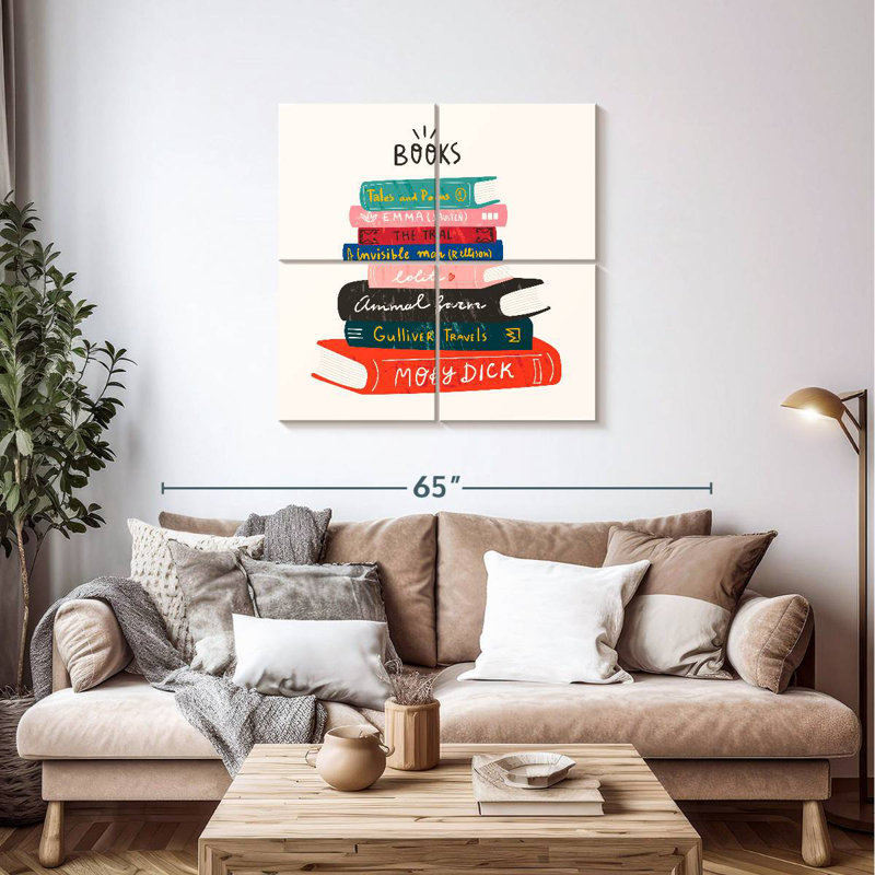Keiraleigh, tour des livres classiques, H 38 po x l 38 po