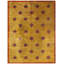 1920s Orange Branches Sprays Modern Floral Antique Chinese Knotted Art Deco Rug 9'0" x 13'0"